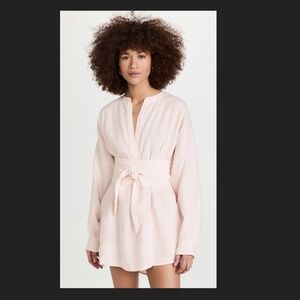 Marissa Webb Pink Linen Tunic Dress